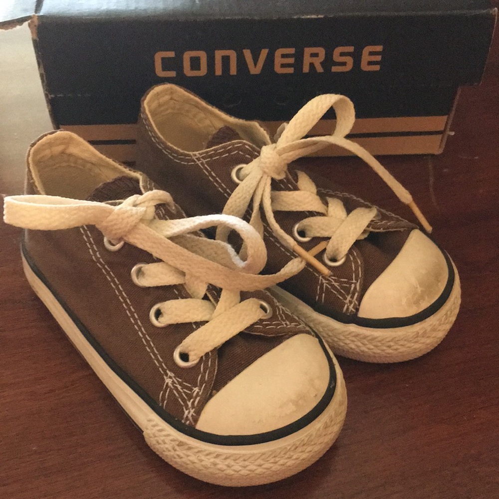 Baby Converse Size 5 Brown